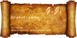 Grafel Janka névjegykártya